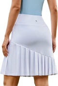 PINSPARK 20in High Waisted Knee Length Golf Skort - Modest Performance