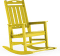LOUNZY Outdoor Rocking Chair for Adults - Heavy Duty HDPE Rocker