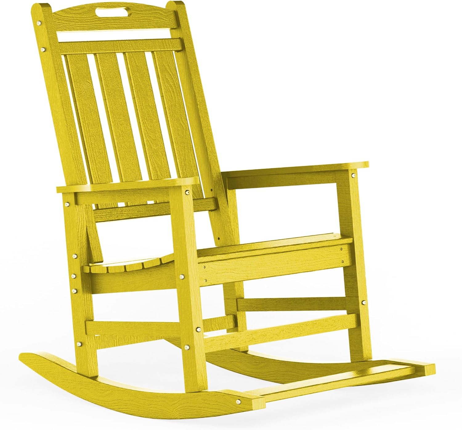 LOUNZY Outdoor Rocking Chair - Heavy Duty HDPE Patio Rocker