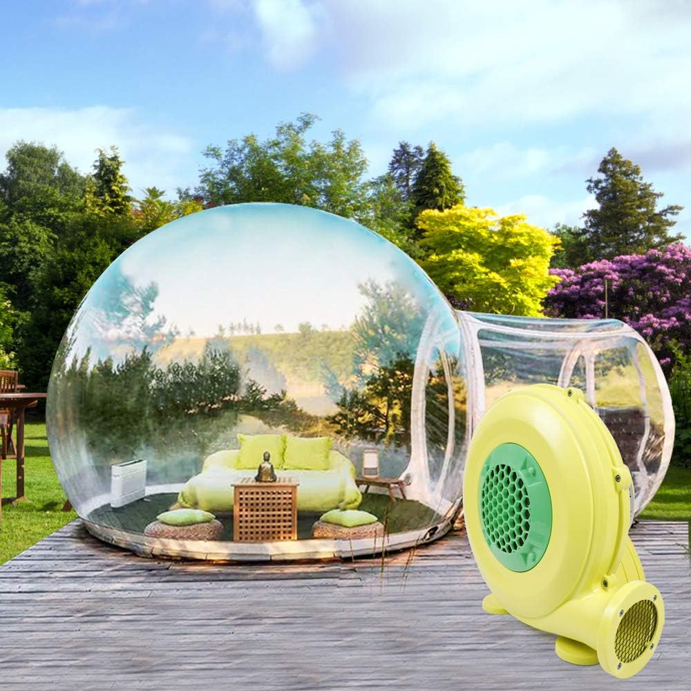 10FT Bubble Inflatable Tent - Clear Eco Dome, 2 Rooms, Air Pump - Camping Fun!