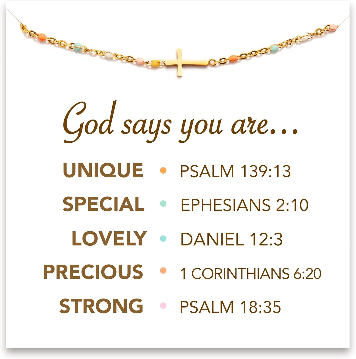 Cross Bracelet for Women - Religious Christian Gifts for All