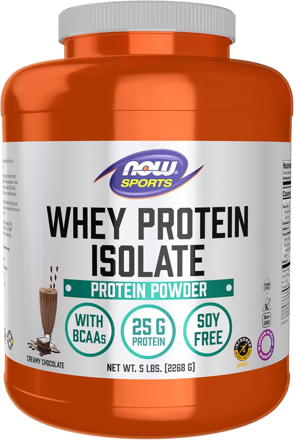 Whey Protein Isolate with BCAAs in Creamy Chocolate Flavor