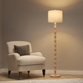 Farmhouse Floor Lamp 62in Retro Corner Standing Lamp - Warm Linen Glow