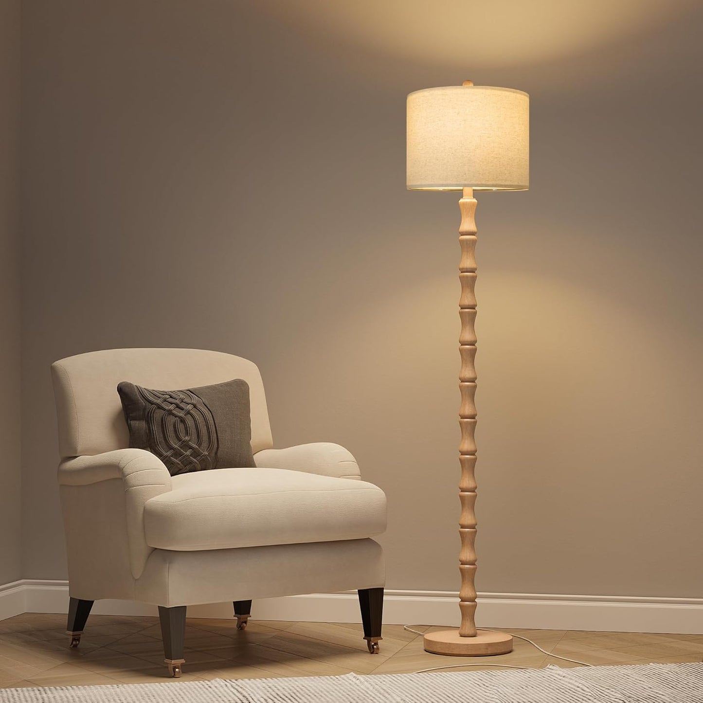 62 Farmhouse Floor Lamp for Living Room by BOBOMOMO - Retro Style