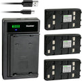 Kastar 3Pack Battery and Smart USB Charger - Reliable Camcorder Power