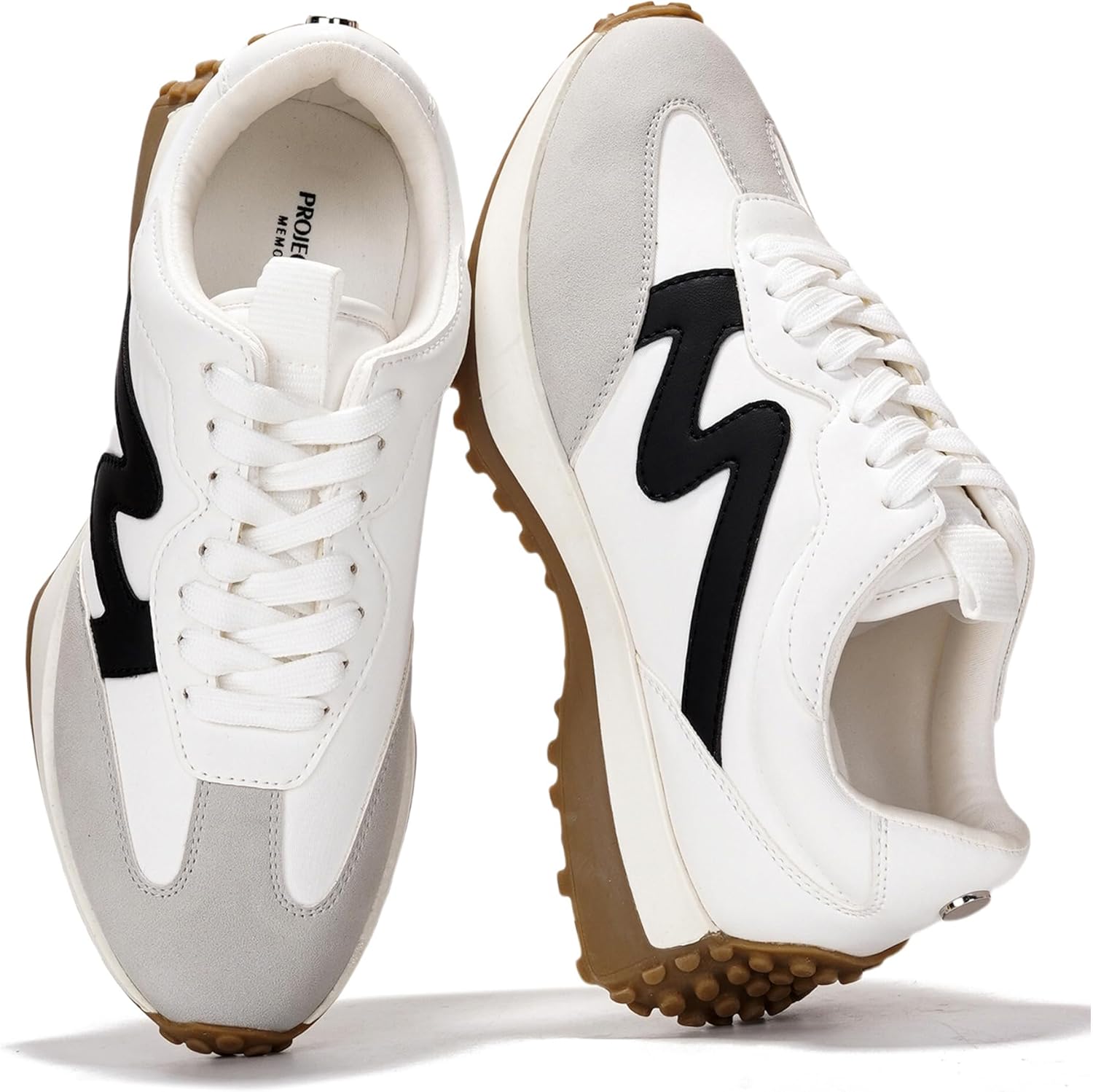 Trendy Sneakers for Women - Comfortable Memory Foam Casual Shoes