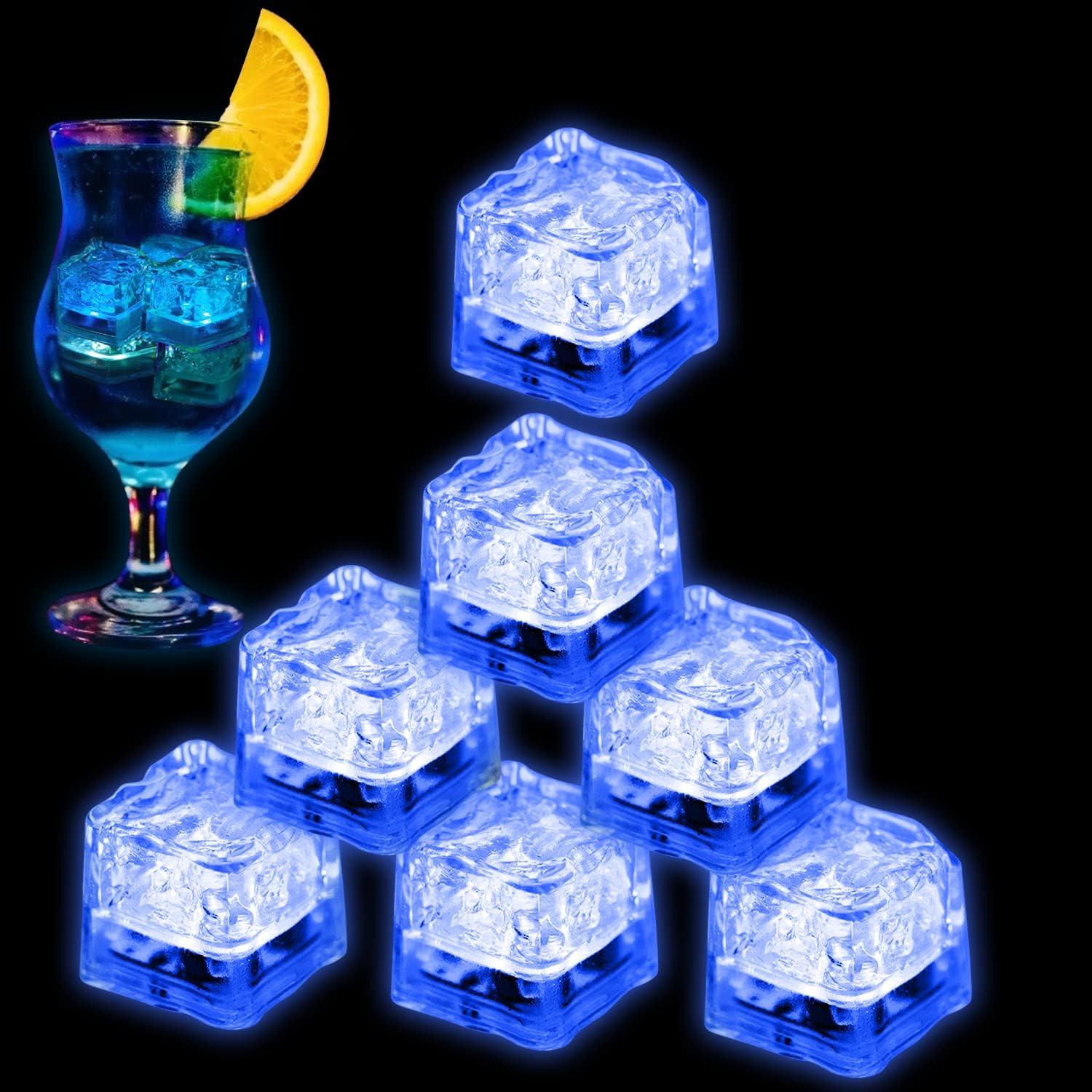 Light Up Ice Cubes for Drinks by Nonley - 96 PCS Fun