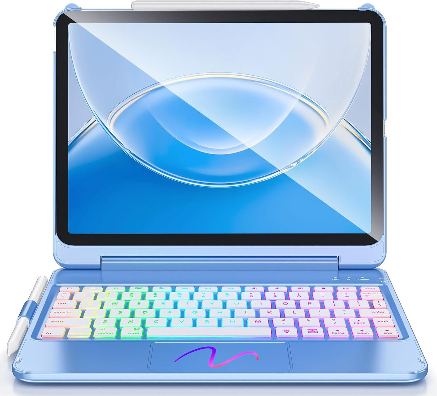 FUWANG Touch Keyboard Case for iPad Air 11 inch with Trackpad