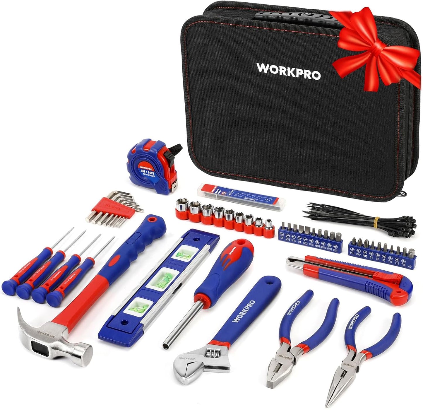 WORKPRO Home Tool Kit - 100 Piece Essential Tool Set
