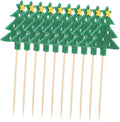 Christmas Tree Cocktail Picks 10pcs: Festive Party Essential