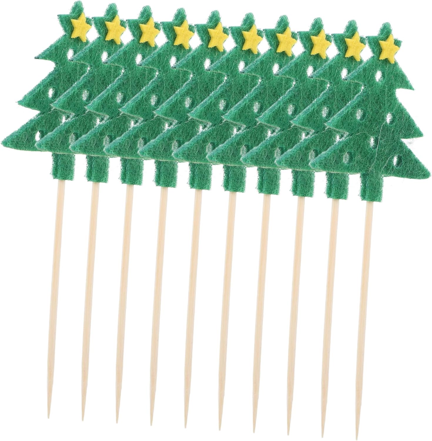 Christmas Tree Cocktail Picks 10pcs: Festive Party Essential