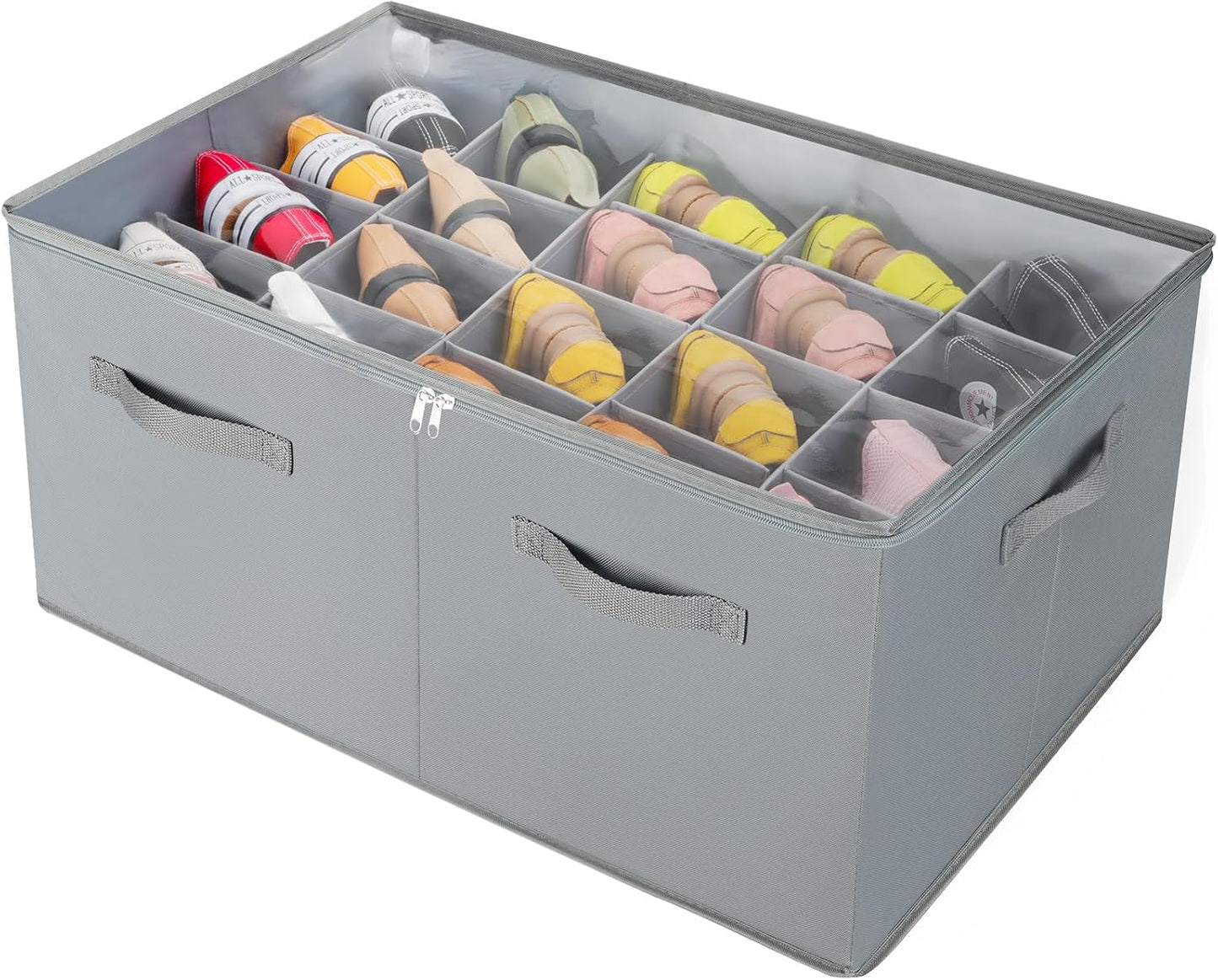 Extra Large Foldable Shoe Organizer for Closet Storage Solution