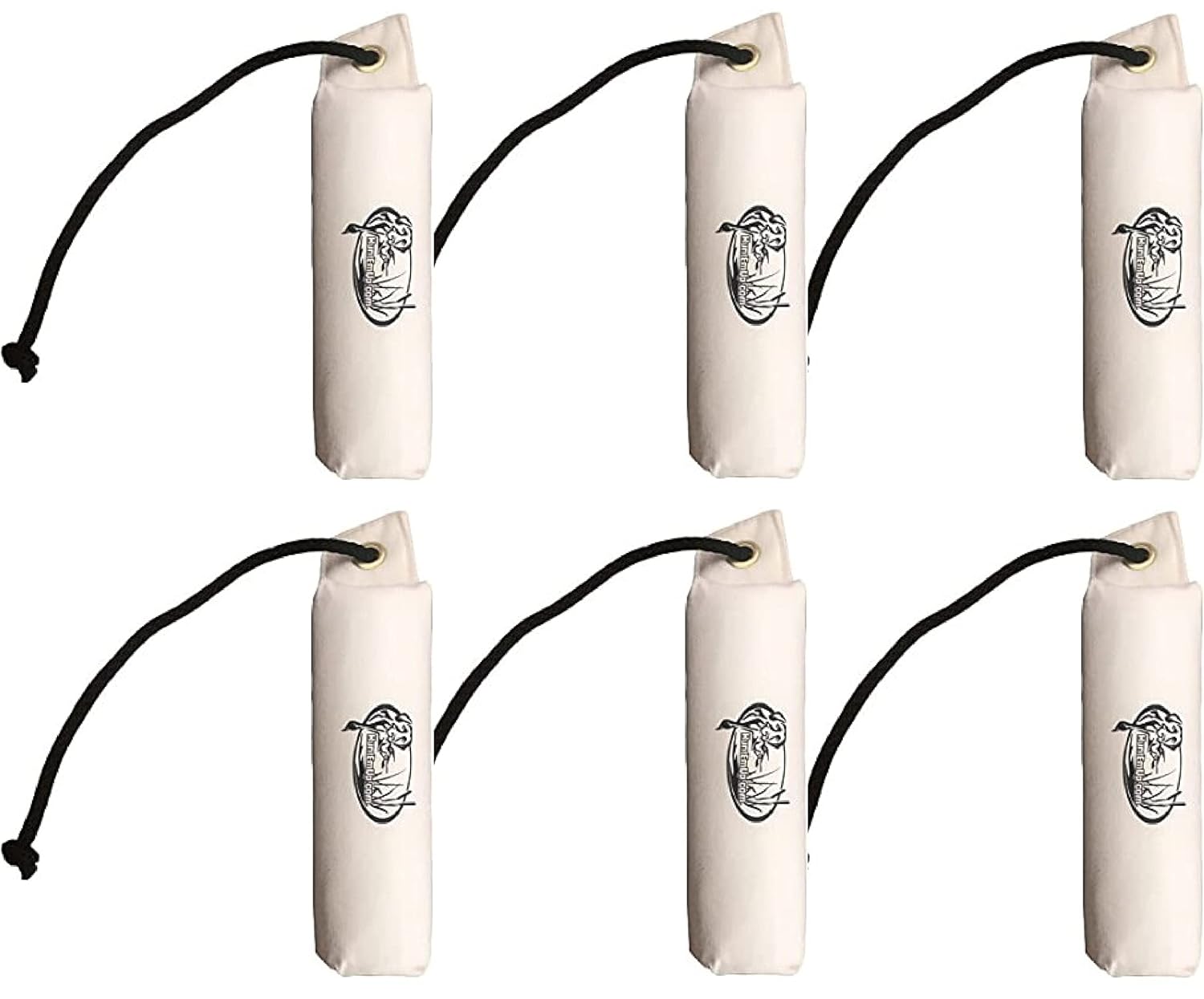 Large Canvas Dog Training Bumper with Throw Rope for Retrieving