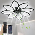 35ft Ceiling Fans With Lights - Low Profile 6-Speed Flush Mount