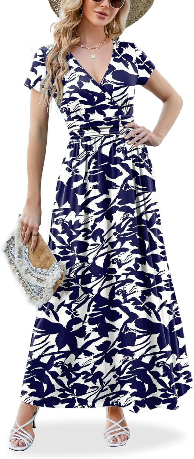 Elegant ANRILITA Maxi Dress for Women with Pockets and Style