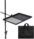 REDCAMP Folding Swivel Campfire Grill - Portable Heavy Duty Camp Grill