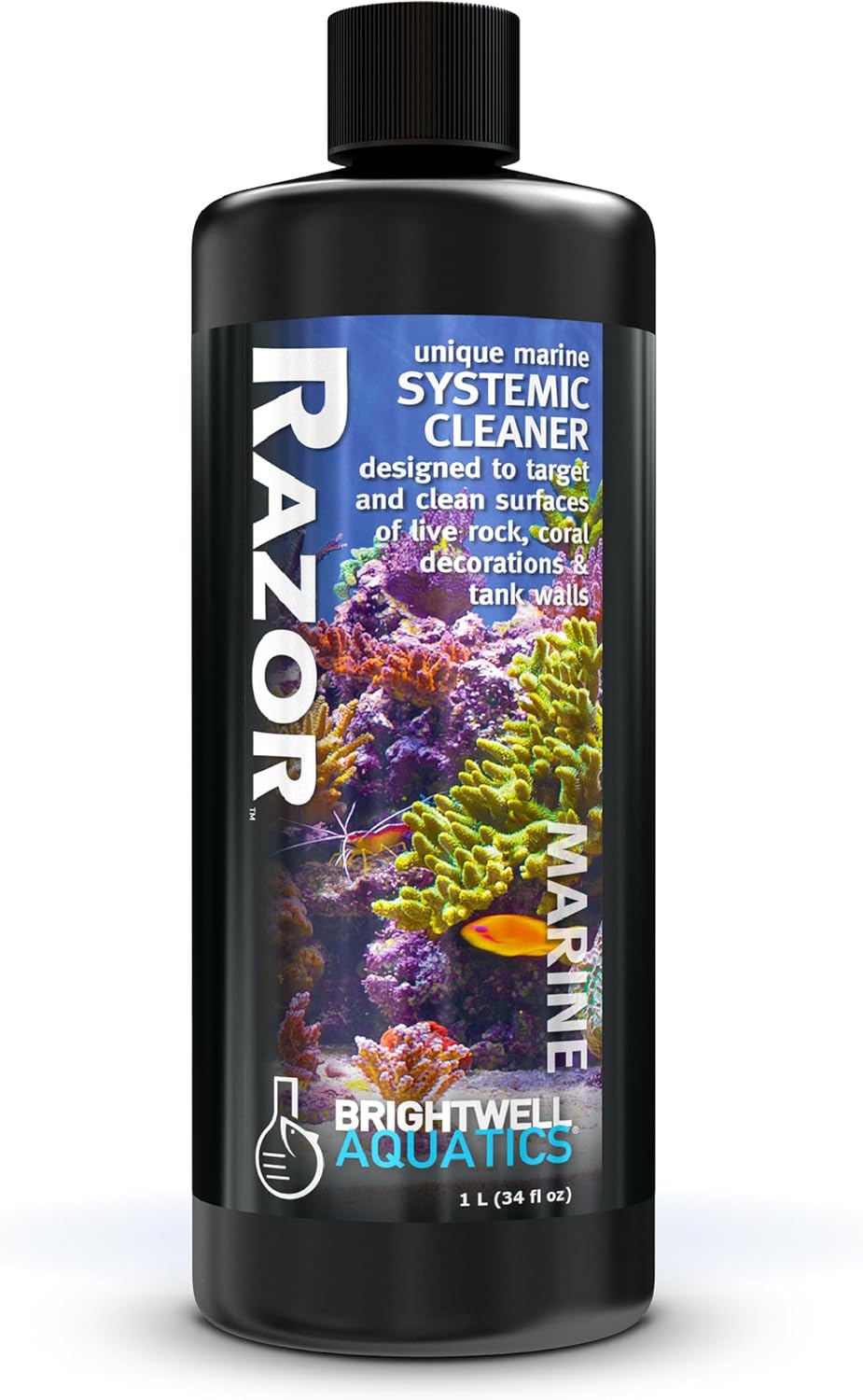 Razor Marine Systemic Fish Tank Cleaner for Marine Aquariums