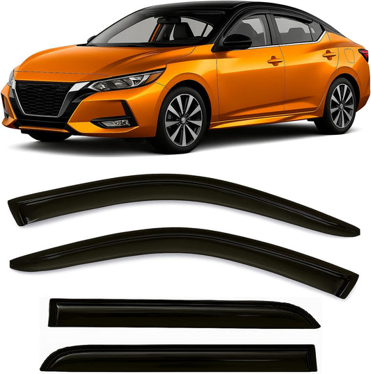 Tape-On Rain Guards for Nissan Sentra 2020-2025 - Extra Thick Visors