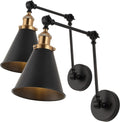 Rover 7in Farmhouse Industrial Adjustable Arm Metal LED Wall Sconce