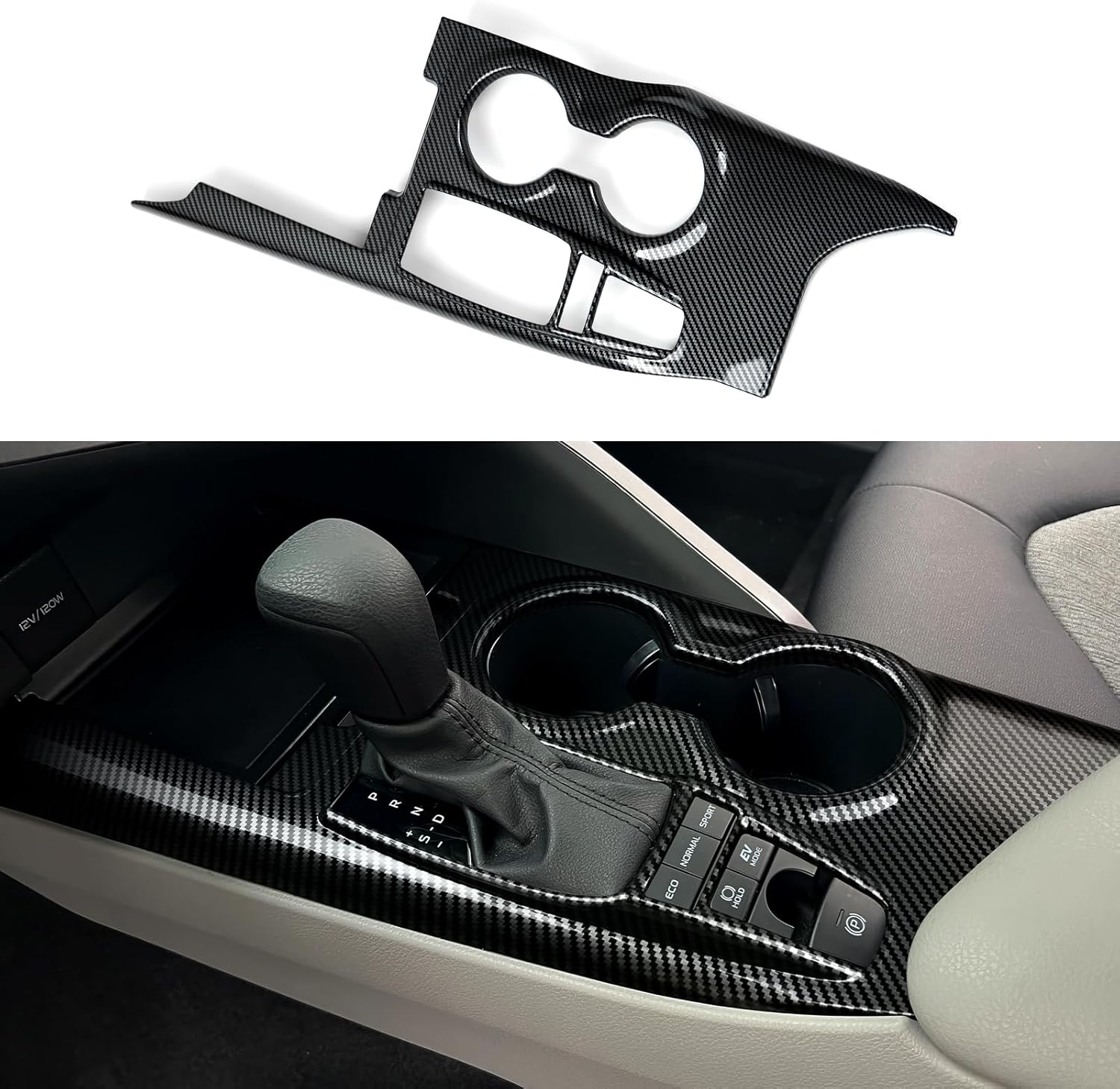 Car Trim Gear Shift Panel Frame Cover for Toyota Camry 2018-2024