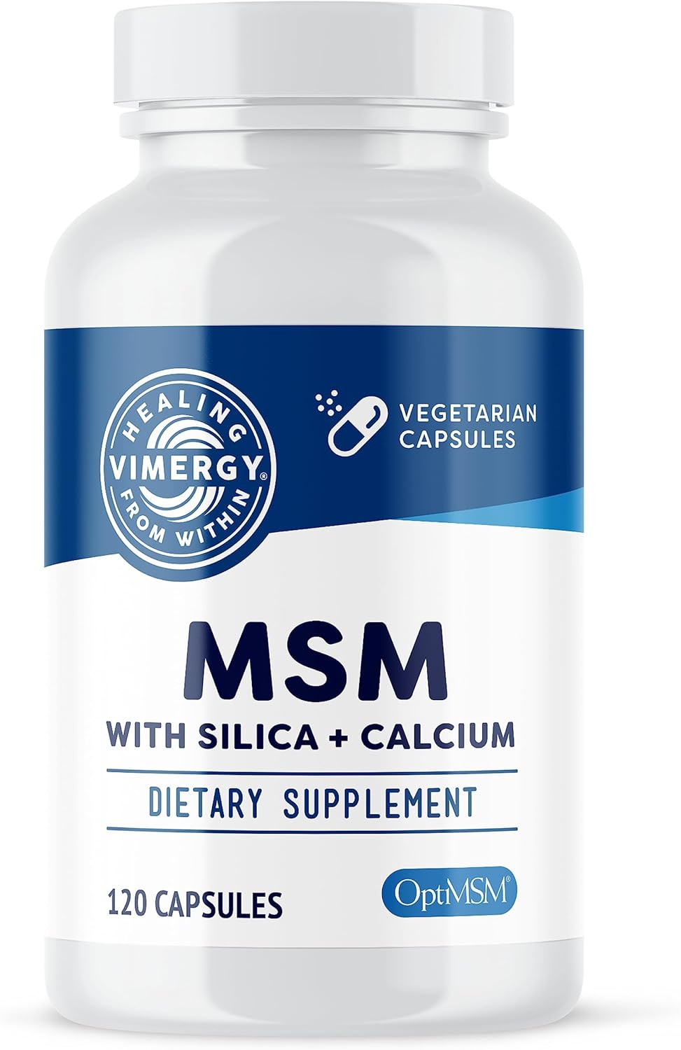 Vimergy MSM with Silica and Calcium Capsules for Joint Health