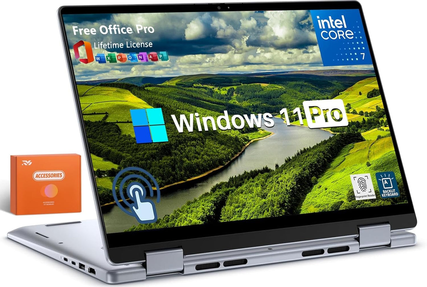 Dell Inspiron 14 2-in-1 Touchscreen Laptop with Office Pro License