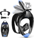 Full Face Snorkel Mask for Adults - Foldable Panoramic View