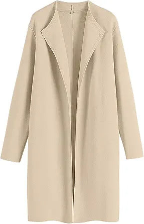 ANRABESS Women's Casual Long Sleeve Open Front Cardigan Sweater