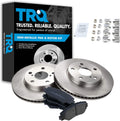 TRQ Front Brake Pad & Rotor Kit Compatible with Toyota Lexus