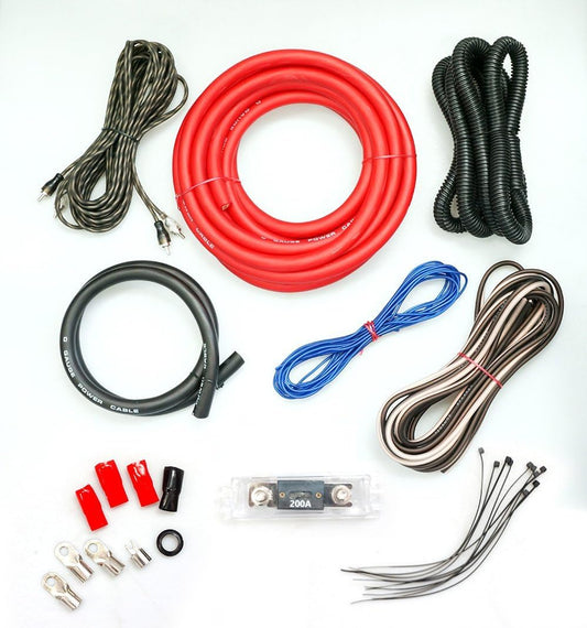 0 Gauge Amp Kit for Pro Installation with 4000W Power Capacity