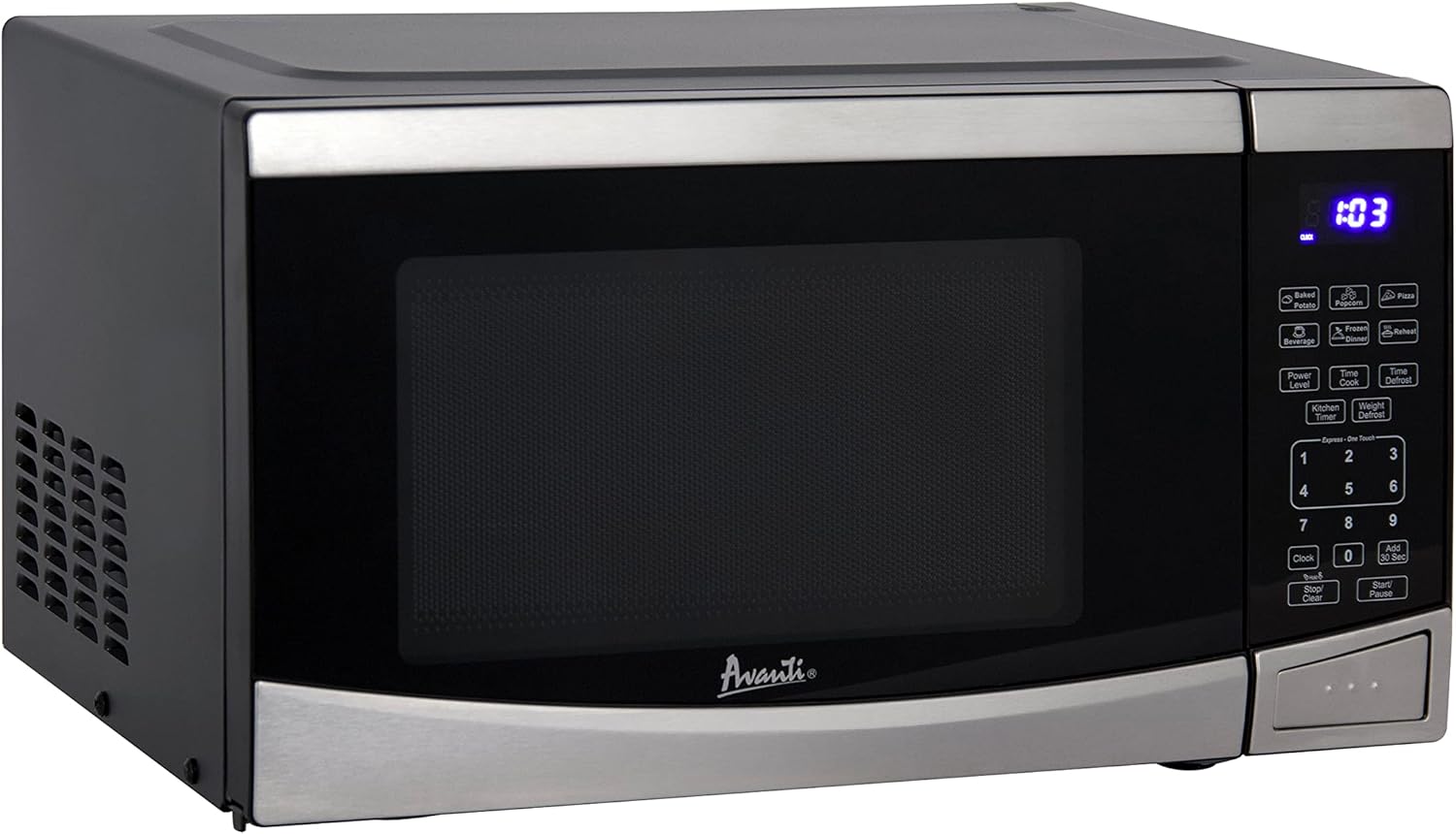 Avanti 900W Microwave: 10 Power Levels, Speed Defrost