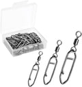 Fishing Swivels & Snap Swivels 100 PCS - Smooth Ball Bearing Rotation