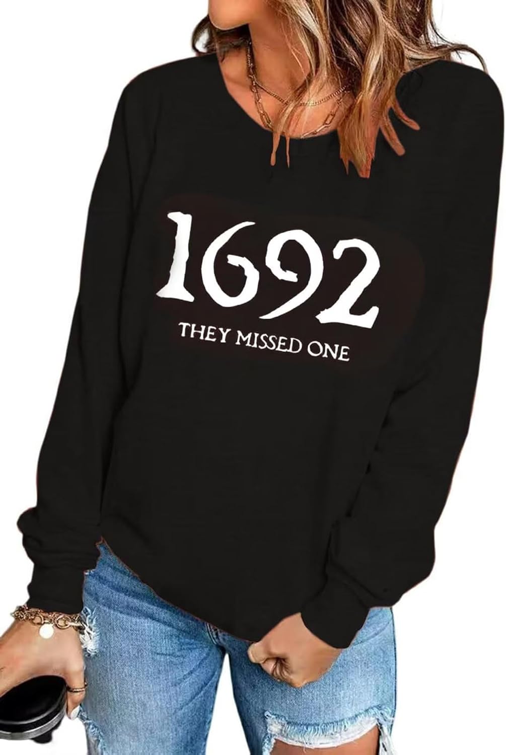 Witchy Vibes Long Sleeve Shirt - Spooky Chic