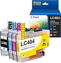 Palmtree Compatible LC404 Ink Cartridges 4-Color Pack - High Yield