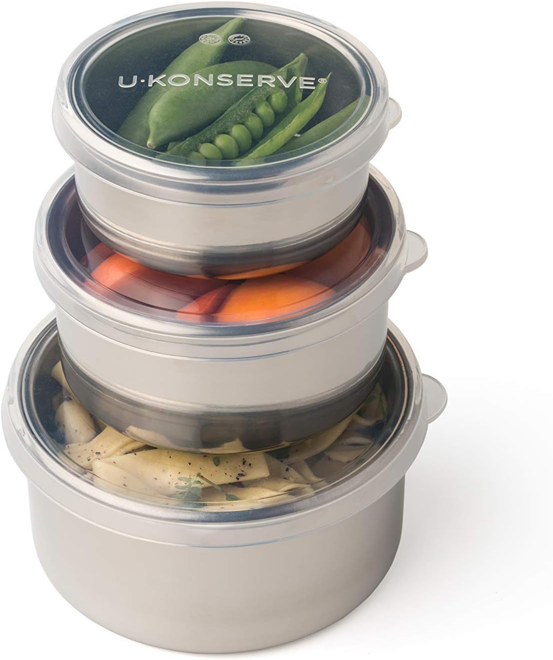 U Konserve Stainless Steel Nesting Trio Food Containers Set