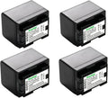 Kastar 4-Pack BP-727 Battery Replacement for Canon VIXIA - Long Run