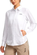 Womens Sun Protection Fishing Shirt with Zipper Pockets - UPF50