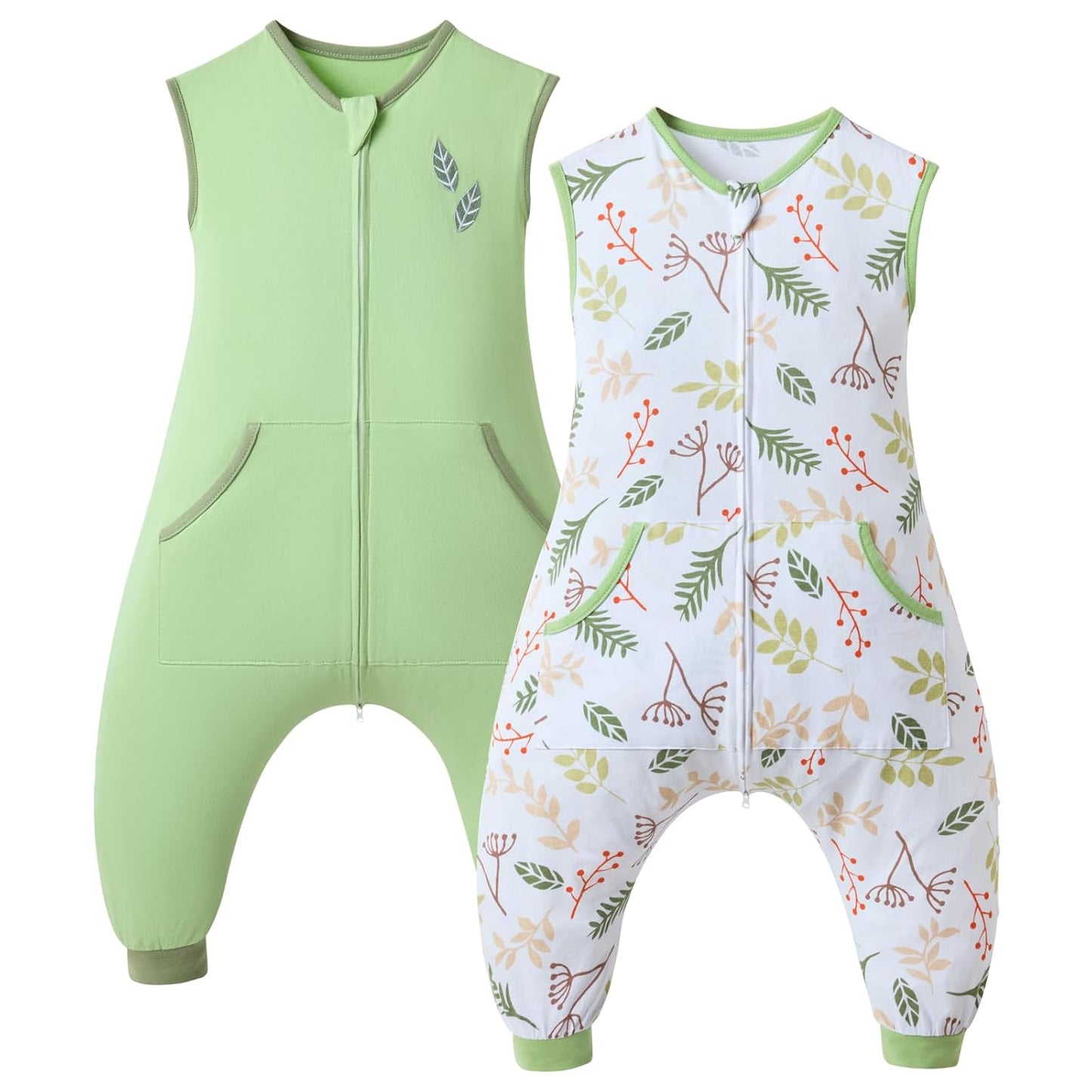 2 Pack Sleep Sack with Legs for Comfortable Toddler Sleep
