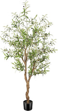 Artificial Olive Tree 6ft Faux Potted Olive Tree - Realistic Indoor