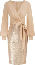 GRACE KARIN Women's Sequin Sparkly Party Dress - Elegant Bodycon Fit
