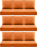 Luxury 6in Outdoor Cushions 24x24x6 Seat Cushion Set of 9 - Deep