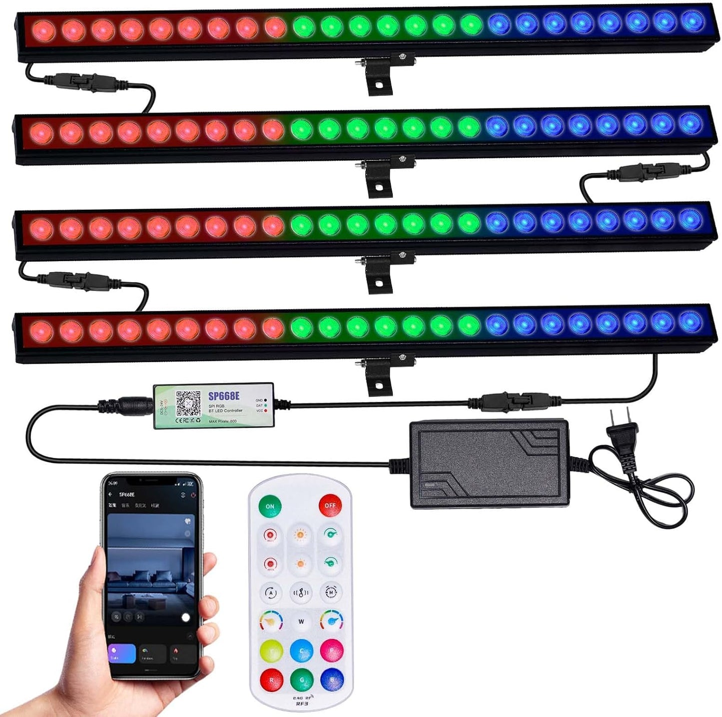 LED Stage Wash Light Bar for Events, Parties, and Home Decor