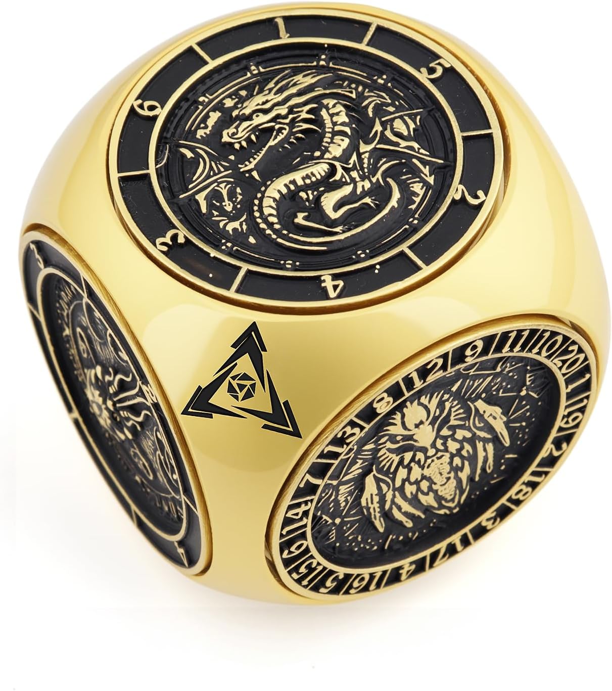 Haxtec Spinner Dice 7-in-1 Metal DND Dice Set for Gamers