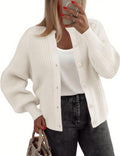 Cardigan Sweaters for Women Long Sleeve Chunky Knit Button Down - Cozy