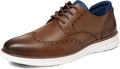 Men's Dress Sneakers Lightweight Wingtip Oxford Shoes - Comfortable
