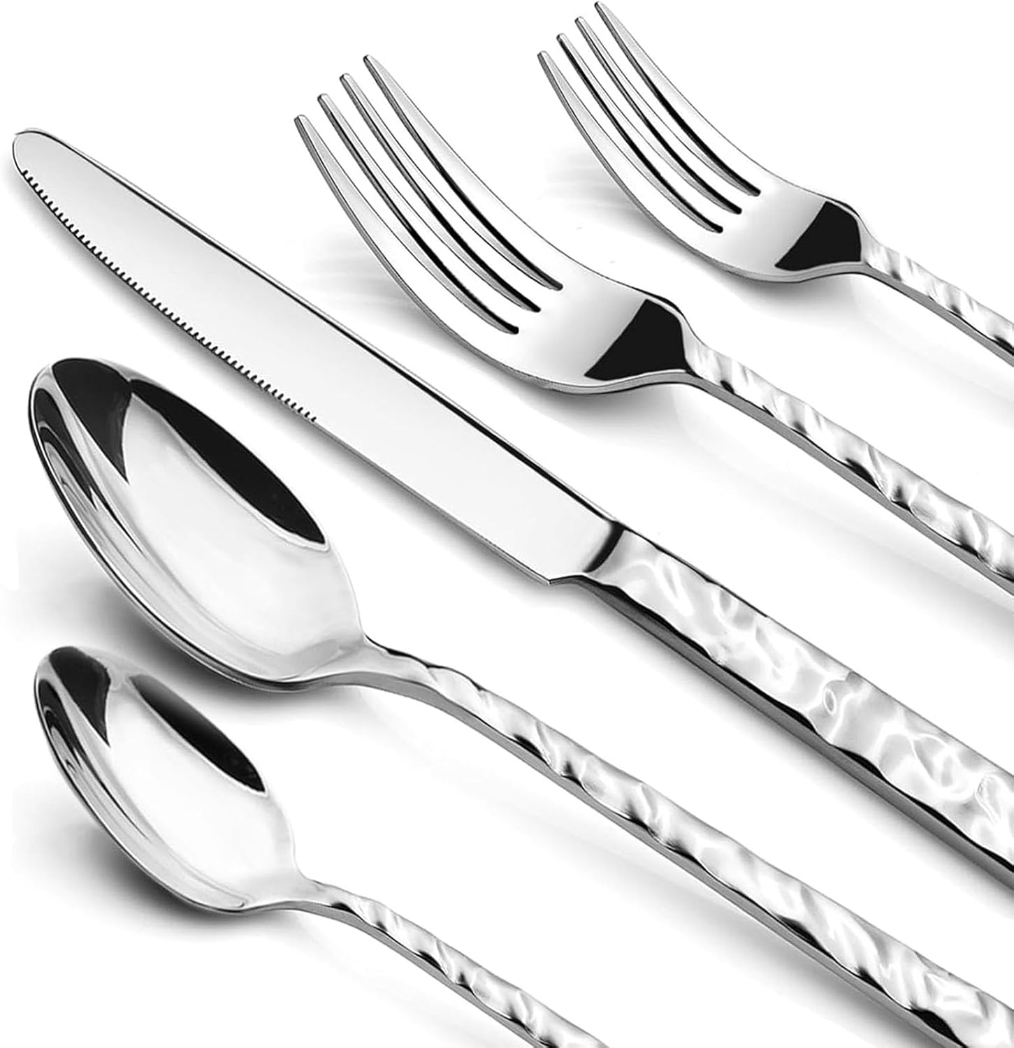 Nice Kitchen Silverware Set - 40 Piece Premium Flatware