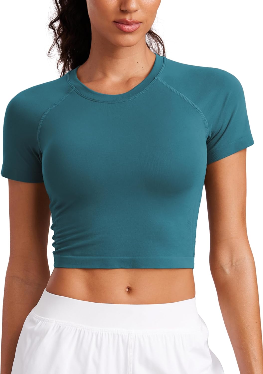 CRZ YOGA Breathable Seamless Crop Top