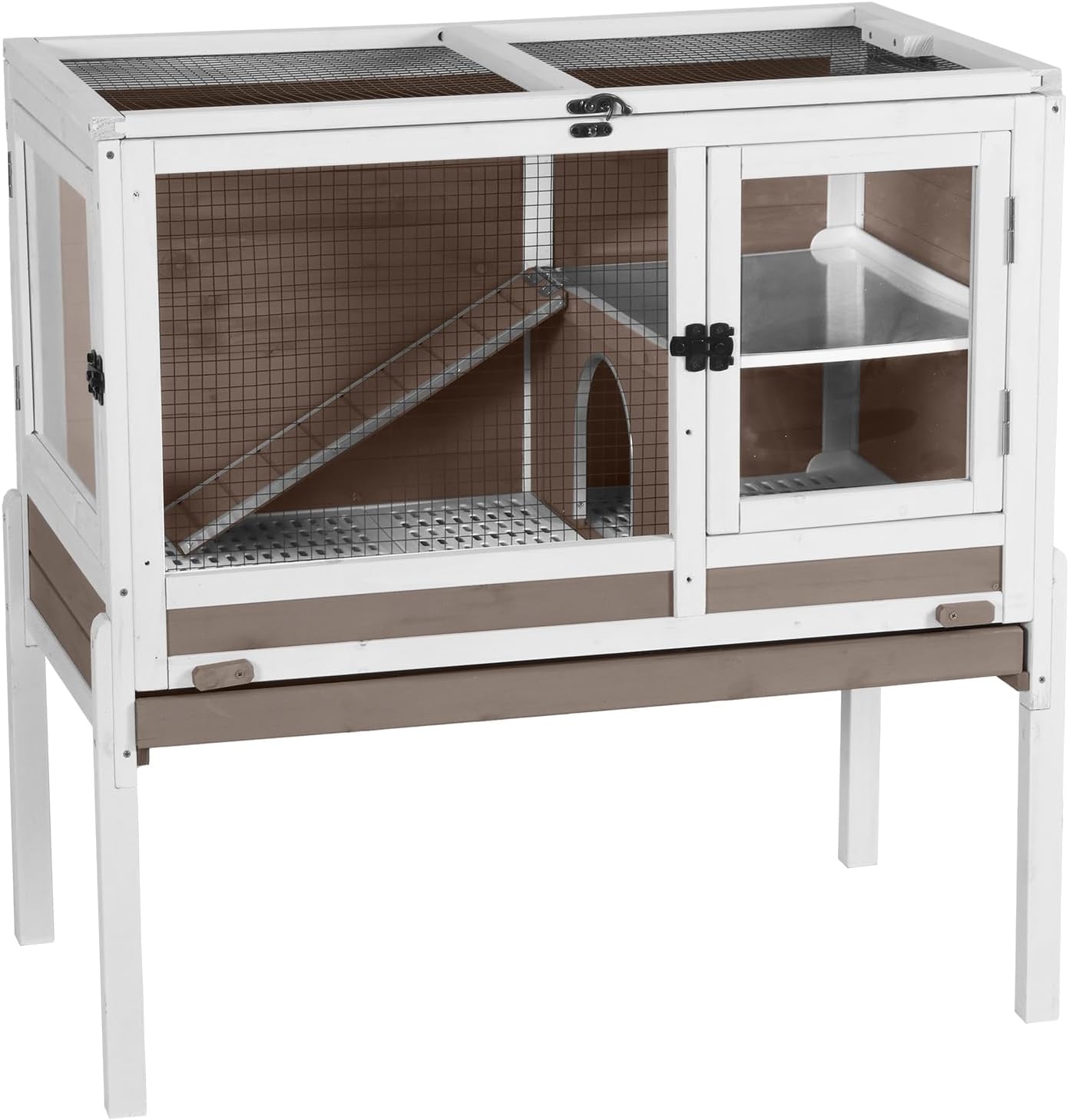 GUTINNEEN Guinea Pig Cages with Anti Chewing Sturdy Plastic Floor