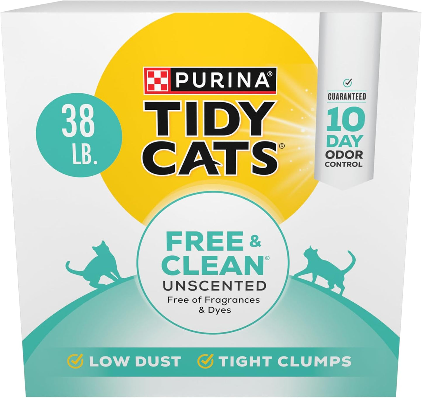 Tidy Cats 38 lb. Clumping Cat Litter for Multiple Cats