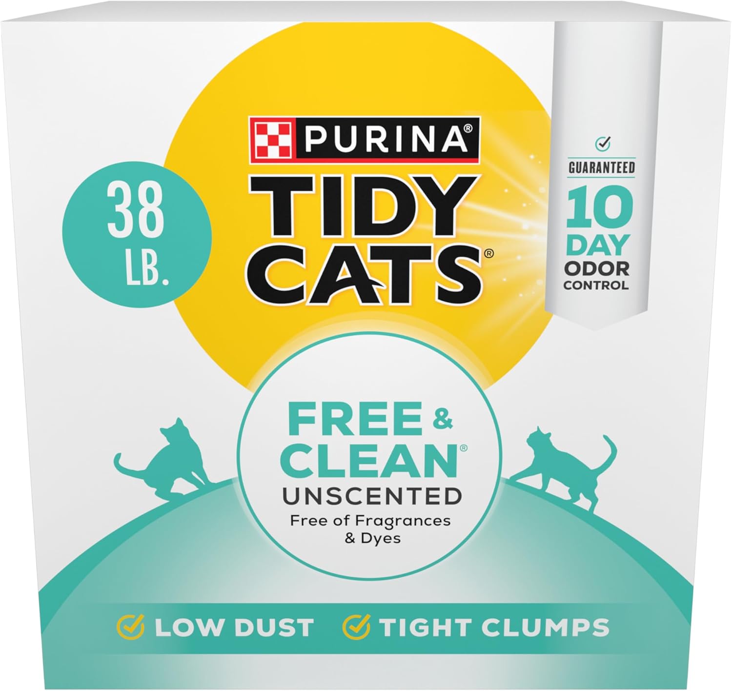 Tidy Cats 38 lb. Clumping Cat Litter for Multiple Cats